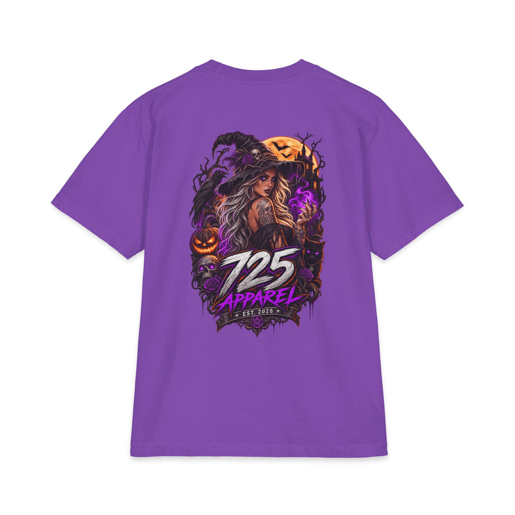 Halloween Witch Graphic Tee — "725 Apparel" Back Print