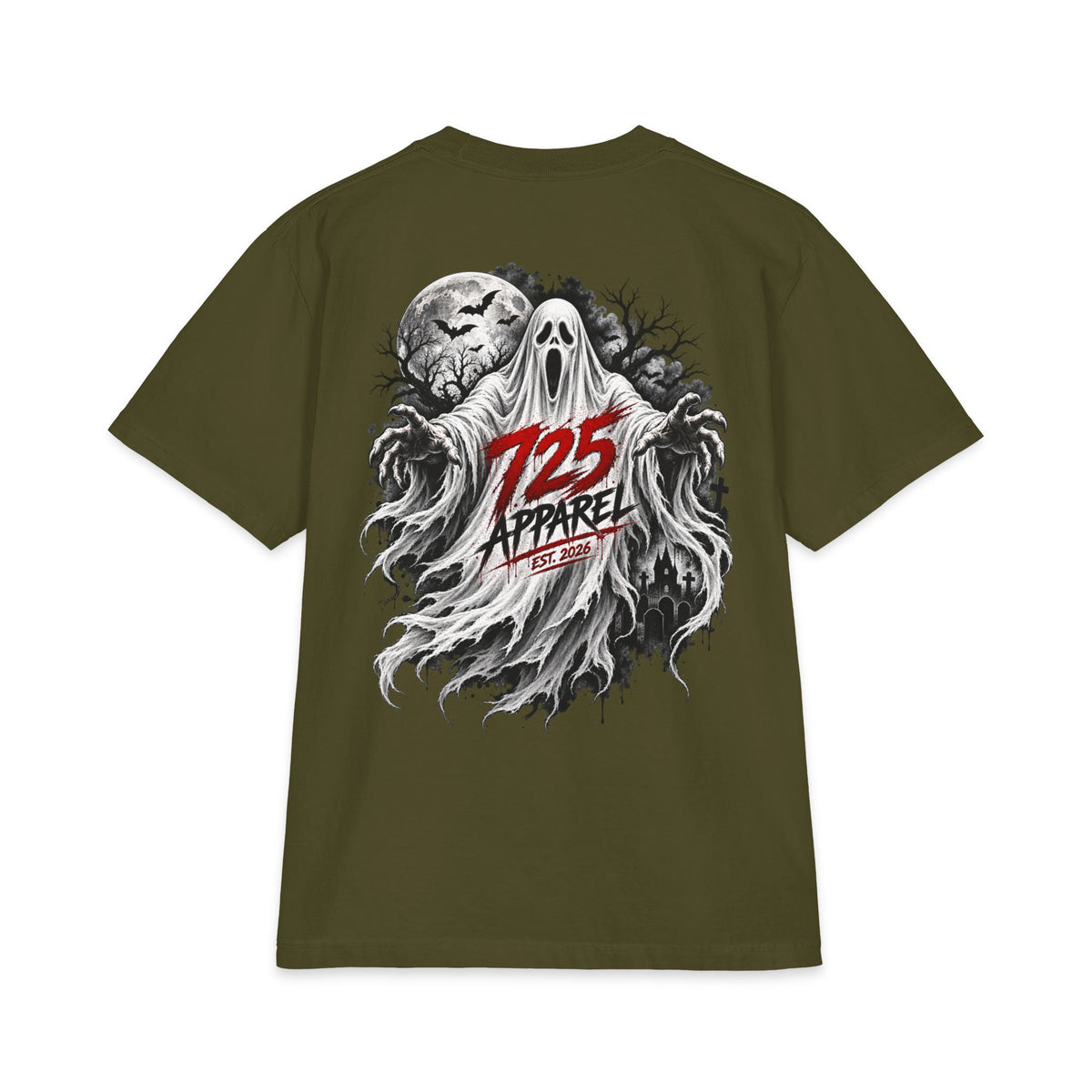 Halloween Ghost T‑Shirt — 725 Apparel Horror Tee