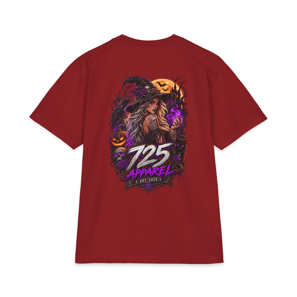 Halloween Witch Graphic Tee — "725 Apparel" Back Print