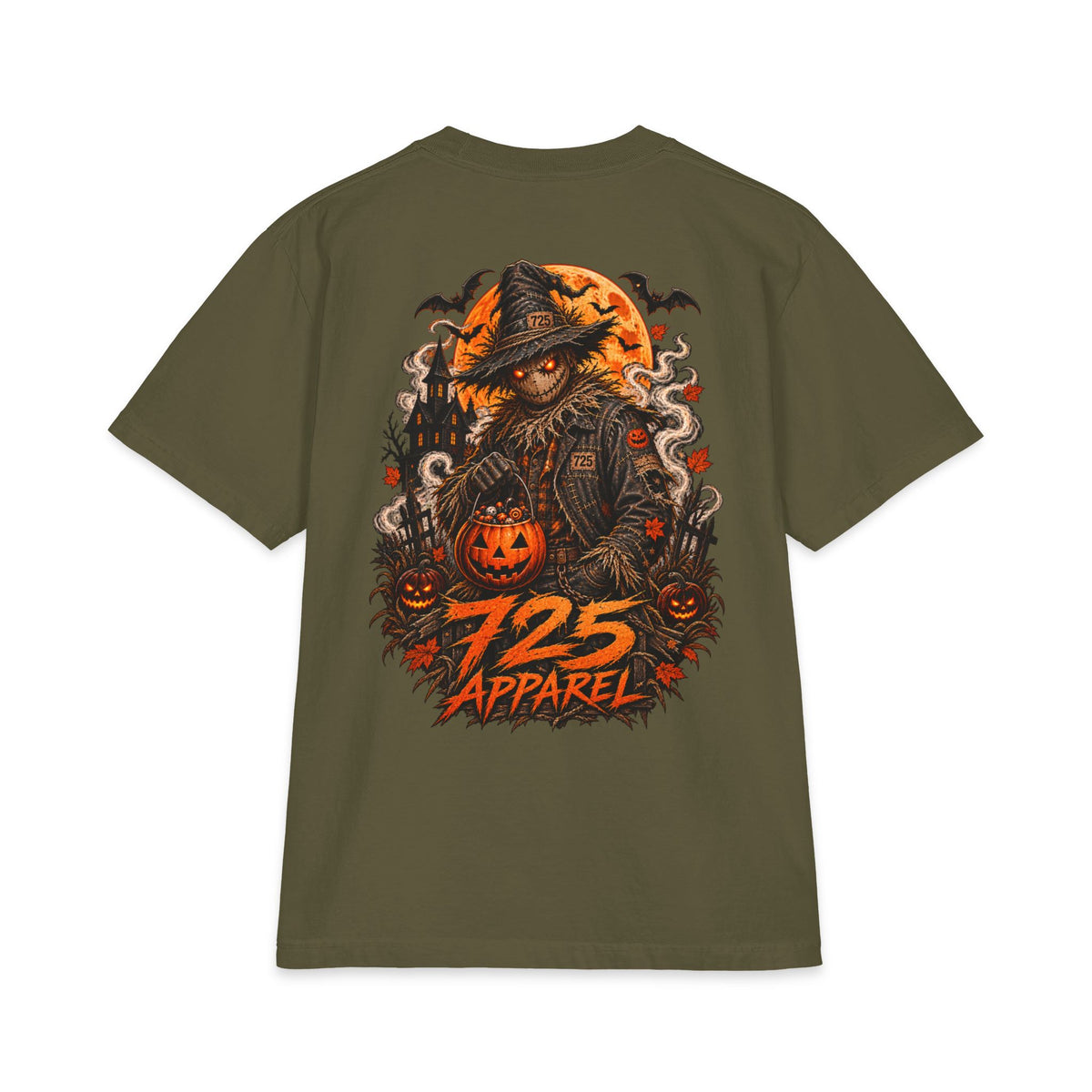 Halloween Scarecrow T-Shirt — 725 Apparel Spooky Pumpkin Graphic