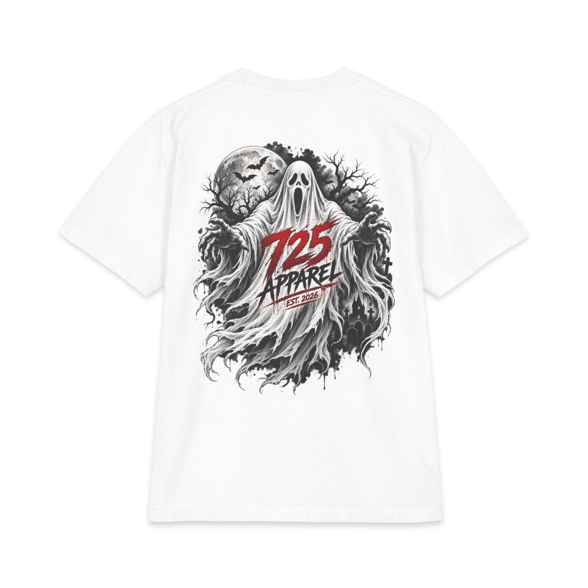 Halloween Ghost T‑Shirt — 725 Apparel Horror Tee