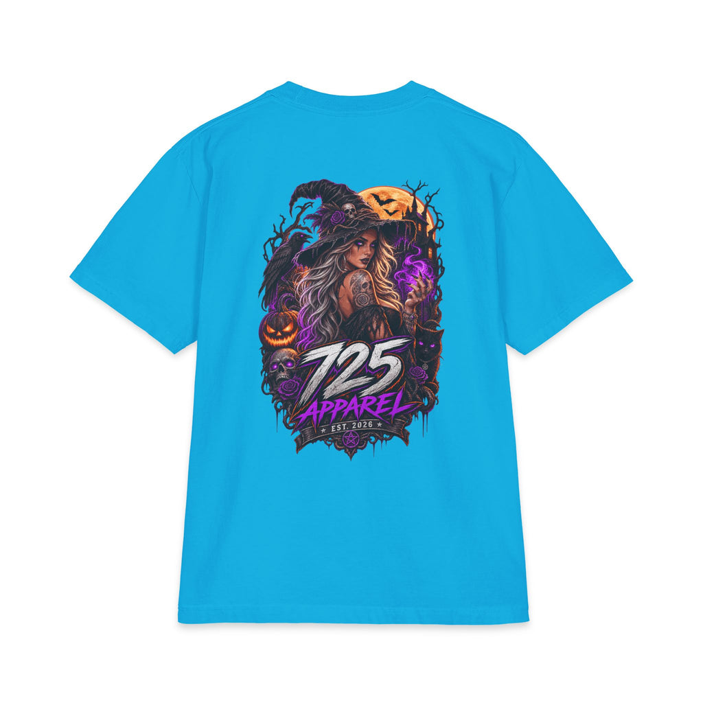 Halloween Witch Graphic Tee — "725 Apparel" Back Print