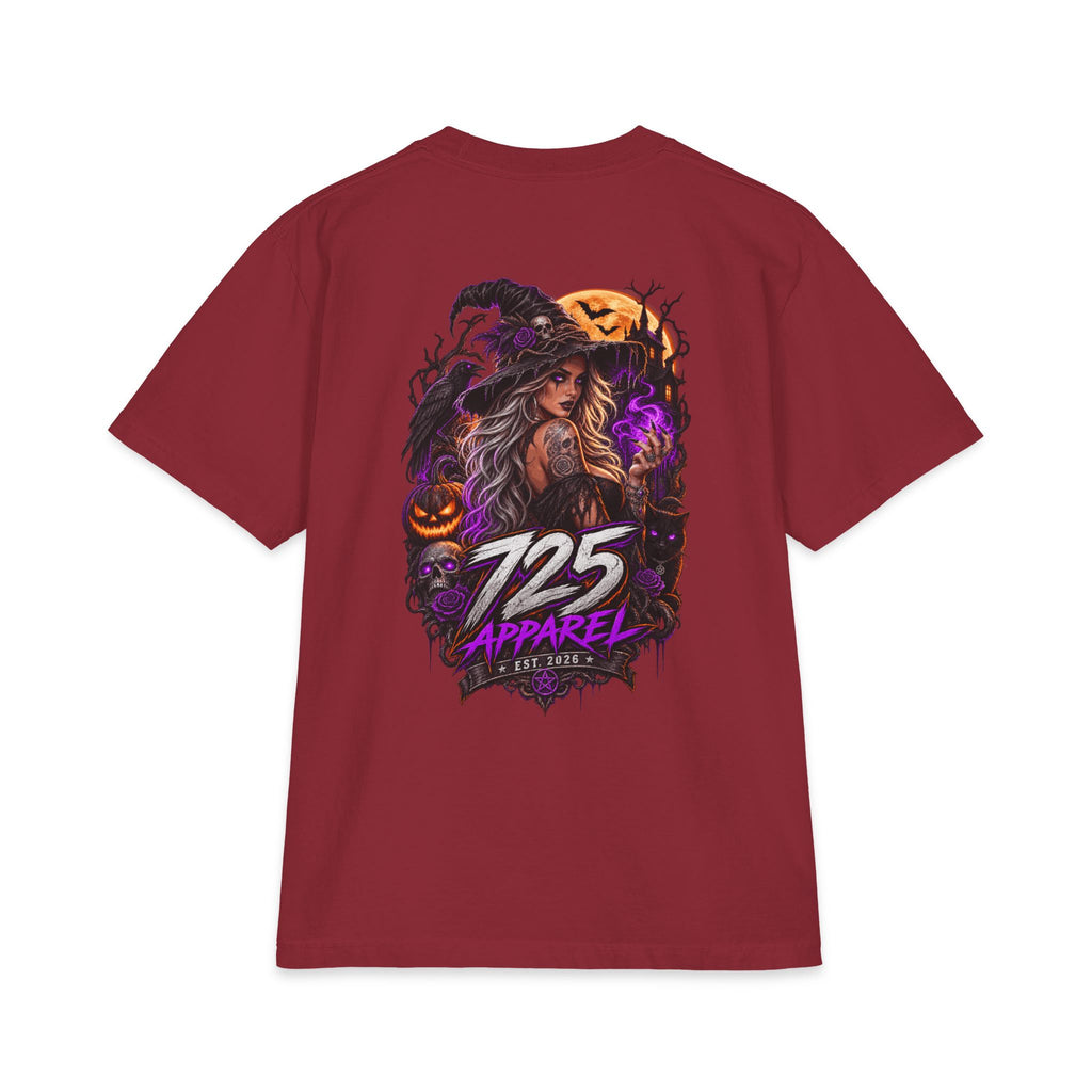Halloween Witch Graphic Tee — "725 Apparel" Back Print