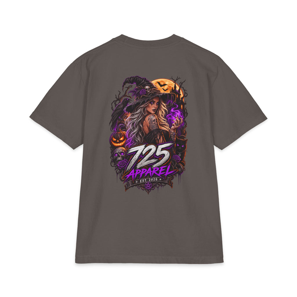 Halloween Witch Graphic Tee — "725 Apparel" Back Print