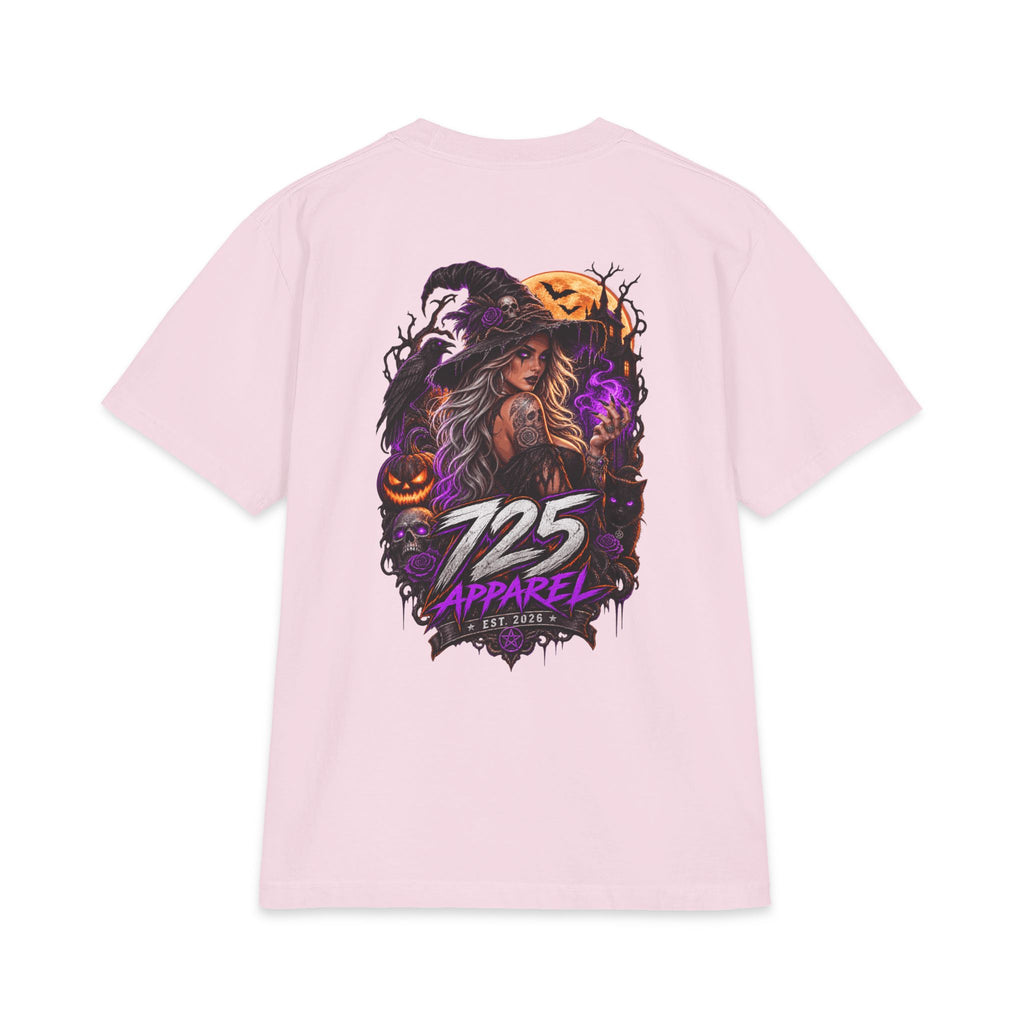 Halloween Witch Graphic Tee — "725 Apparel" Back Print