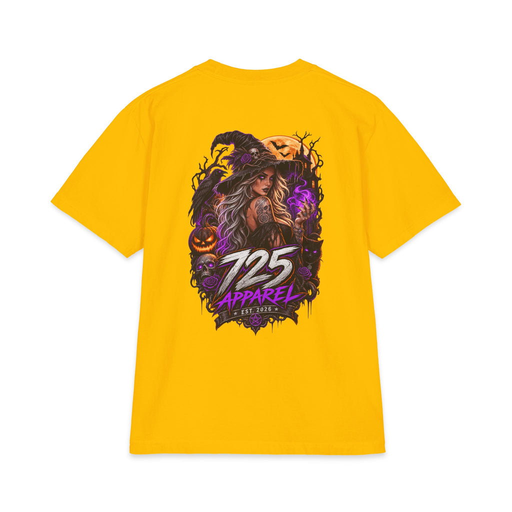 Halloween Witch Graphic Tee — "725 Apparel" Back Print